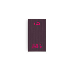 Agendas personnalisables fabriqués en France Effet Toilé 90x165 mm