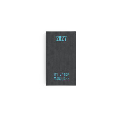 Agendas personnalisables fabriqués en France Effet Toilé 90x165 mm