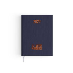 Agendas personnalisables fabriqués en France Effet Toilé 165x240 mm