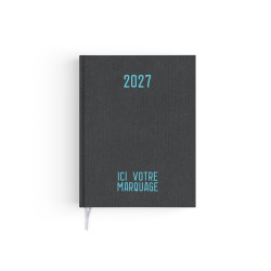Agendas personnalisables fabriqués en France Effet Toilé 165x240 mm