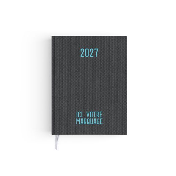 Agendas personnalisables fabriqués en France Effet Toilé 165x240 mm