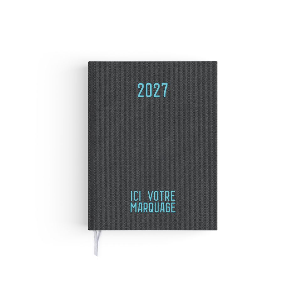 Agendas personnalisables fabriqués en France Effet Toilé 165x240 mm