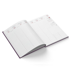 Agendas personnalisables fabriqués en France Effet Toilé 165x240 mm