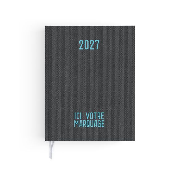 Agendas personnalisables fabriqués en France Effet Toilé 210x270 mm