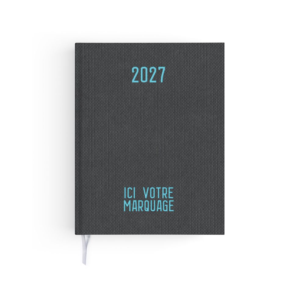 Agendas personnalisables fabriqués en France Effet Toilé 210x270 mm