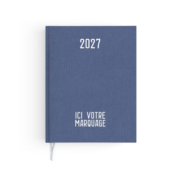 Agendas personnalisables fabriqués en France Effet Toilé 210x270 mm