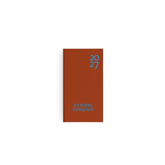 Agenda personnalisable fabriqué en France Semainier Harmonie 90x165 mm
