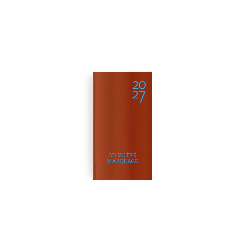 Agenda personnalisable fabriqué en France Semainier Harmonie 90x165 mm