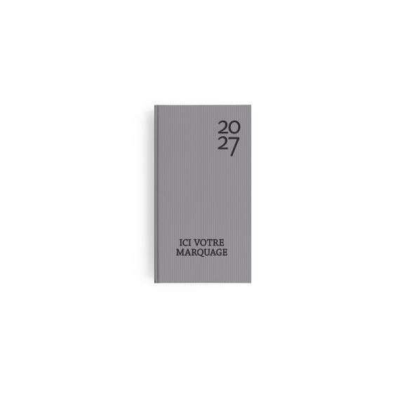 Agenda personnalisable fabriqué en France Semainier Harmonie 90x165 mm