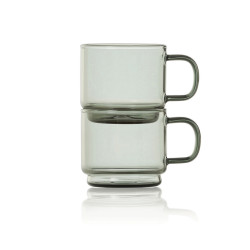Tasses publicitaire expresso 70ml Impact lot de 2 AdHoc