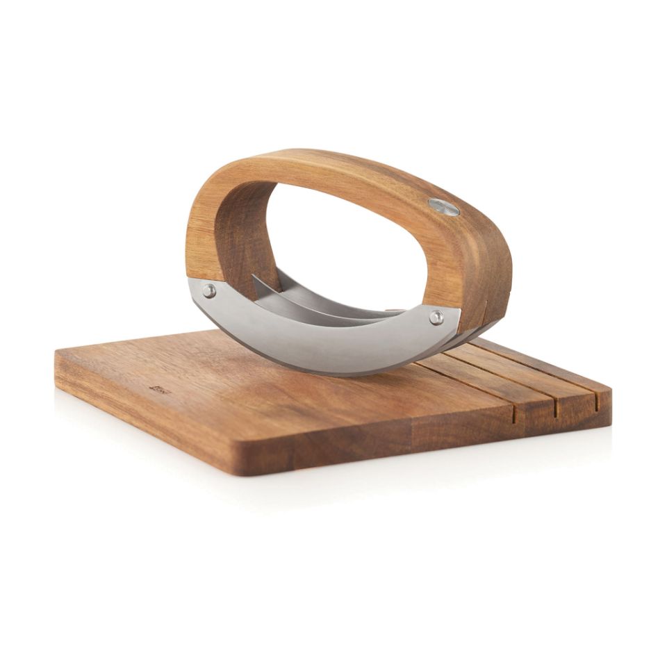 Hachoir publicitaire RoccaVerde avec planche AdHoc