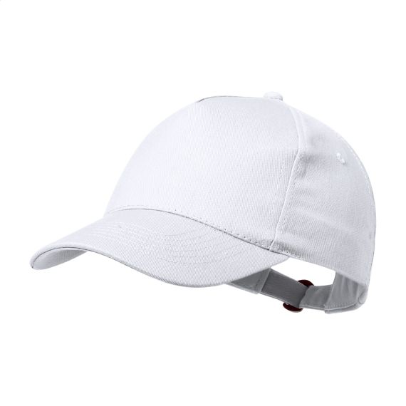 Casquette publicitaire 5 panneaux coton recyclé boucle métal BOSS DAY