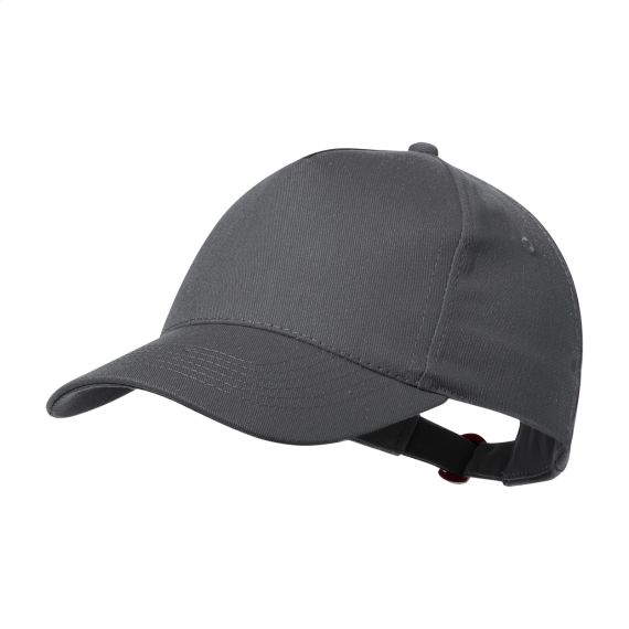 Casquette publicitaire 5 panneaux coton recyclé boucle métal BOSS DAY