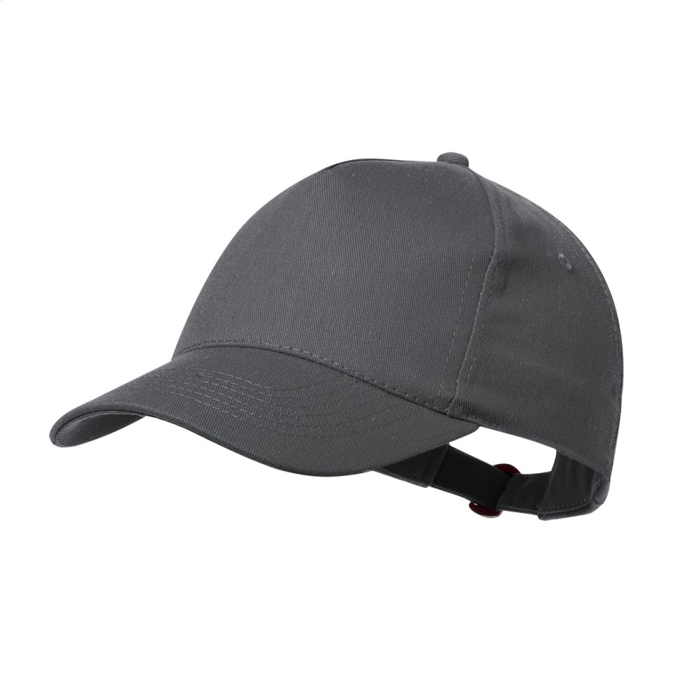 Casquette publicitaire 5 panneaux coton recyclé boucle métal BOSS DAY