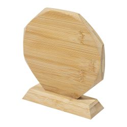 Trophée en bambou personnalisé forme octogonale Express