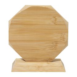 Trophée en bambou personnalisé forme octogonale Express
