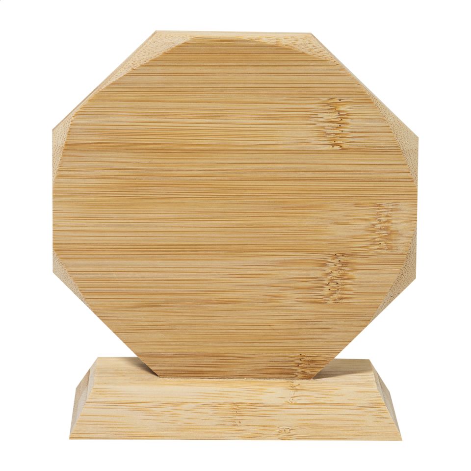 Trophée en bambou personnalisé forme octogonale Express
