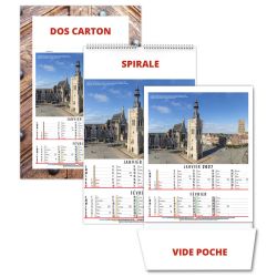 Calendrier personnalisable fabriqué en France 6 feuillets Romy