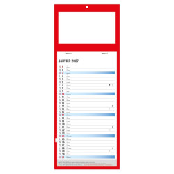 Calendrier personnalisé fabriqué en France 12 feuillets Simple