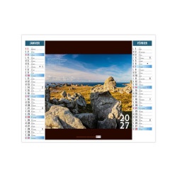 Calendrier personnalisable fabriqué en France Calme 2 en 1