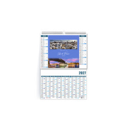 Calendrier personnalisé 6 feuillets Echapées 2 en 1