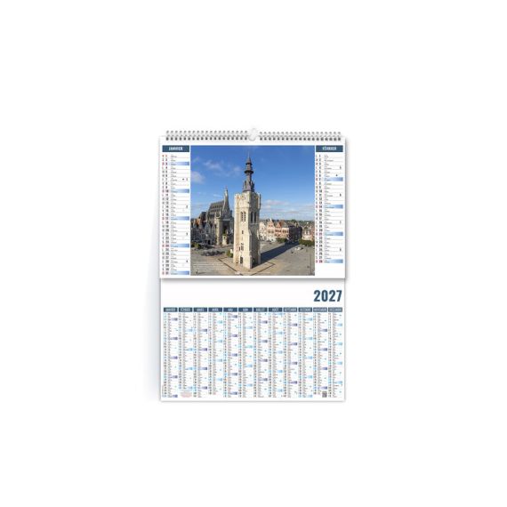 Calendrier personnalisé Histoire 2 en 1