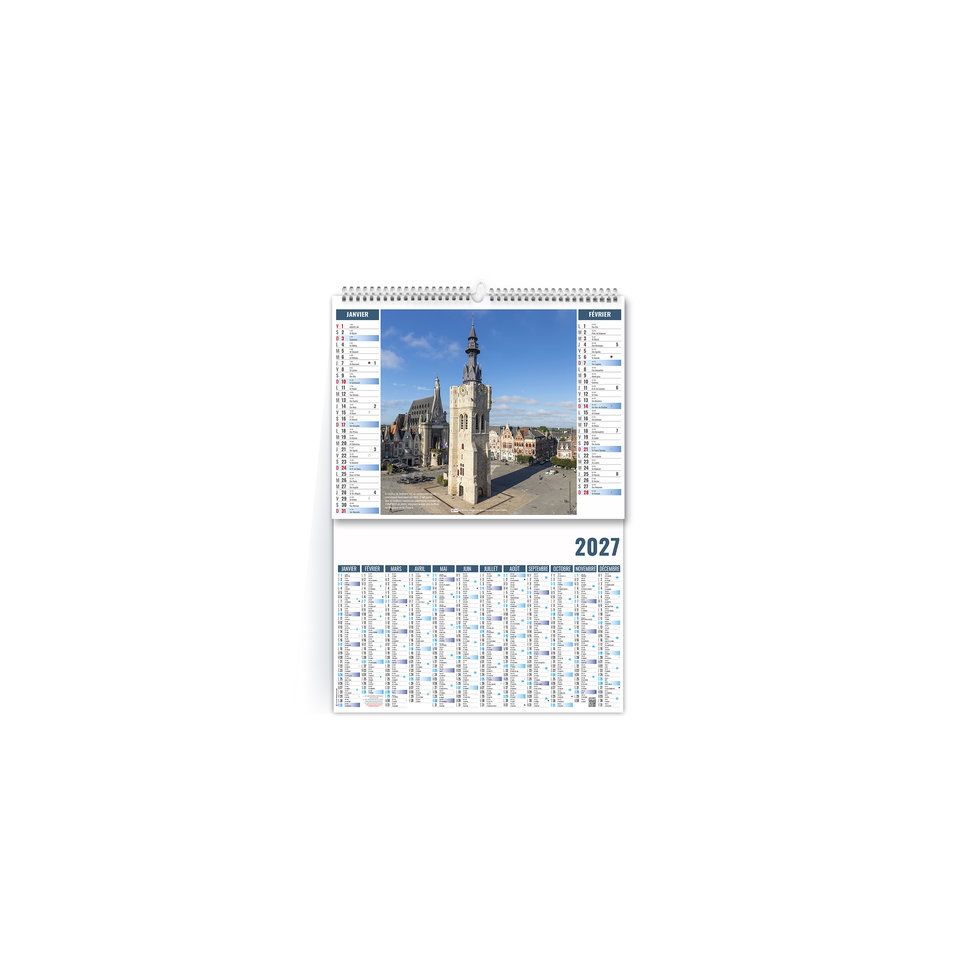Calendrier personnalisé Histoire 2 en 1