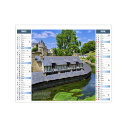 Calendrier personnalisé Histoire 2 en 1