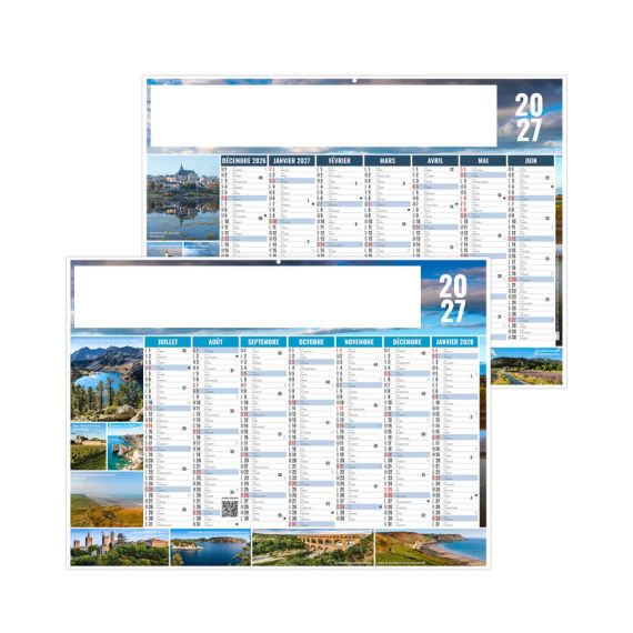 Calendriers bancaires personnalisablés fabriqués en France Julien souples