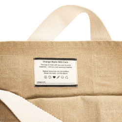 Sac publicitaire de plage en toile recyclée 400g/m² BEAU AWARE™