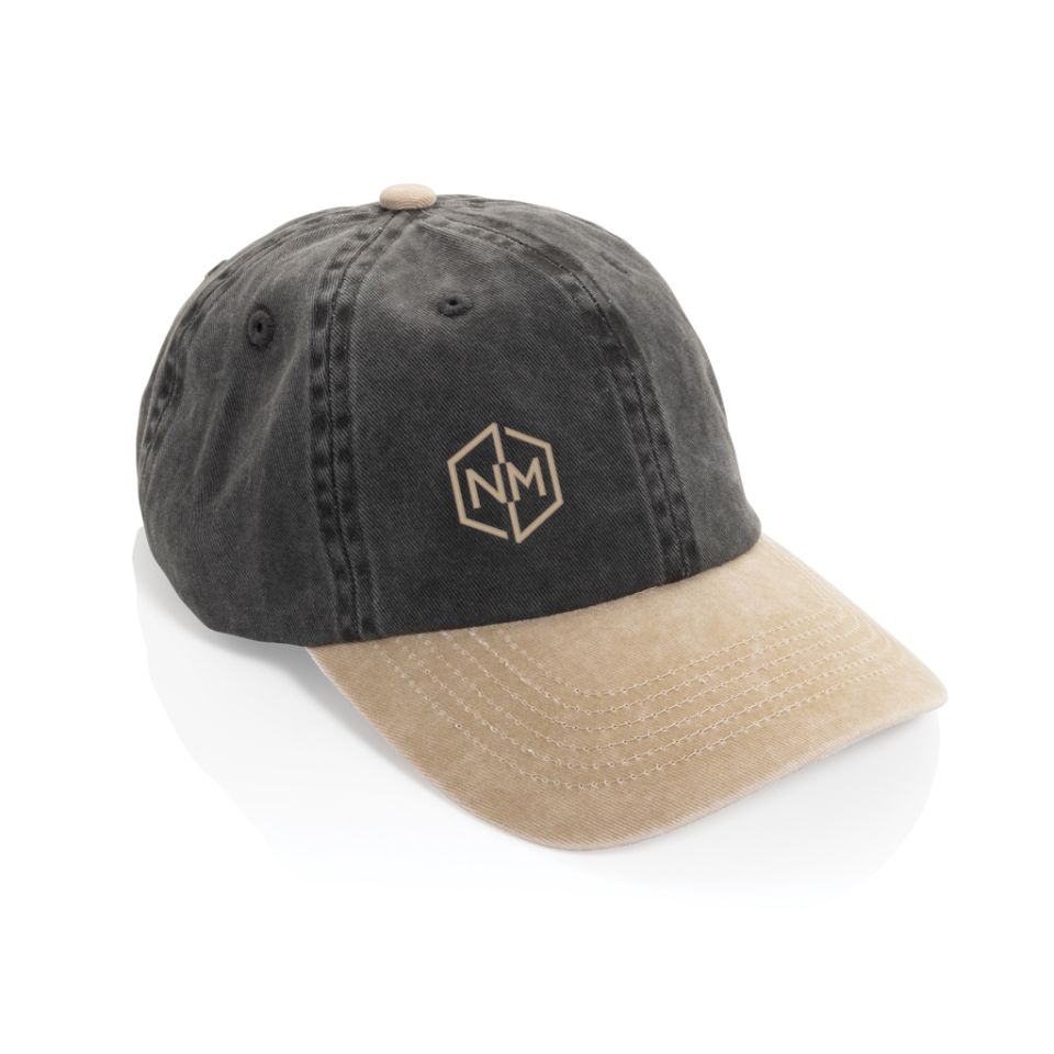 Casquette publicitaire à 6 panneaux en coton sergé bicolore BEAU AWARE™