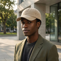 Casquette publicitaire à 6 panneaux en coton sergé délavée BEAU AWARE™