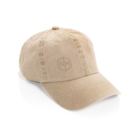Casquette publicitaire à 6 panneaux en coton sergé délavée BEAU AWARE™