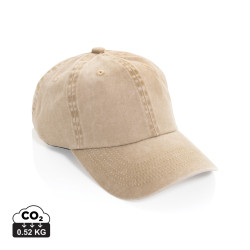 Casquette publicitaire à 6 panneaux en coton sergé délavée BEAU AWARE™