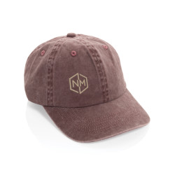 Casquette publicitaire à 6 panneaux en coton sergé délavée BEAU AWARE™