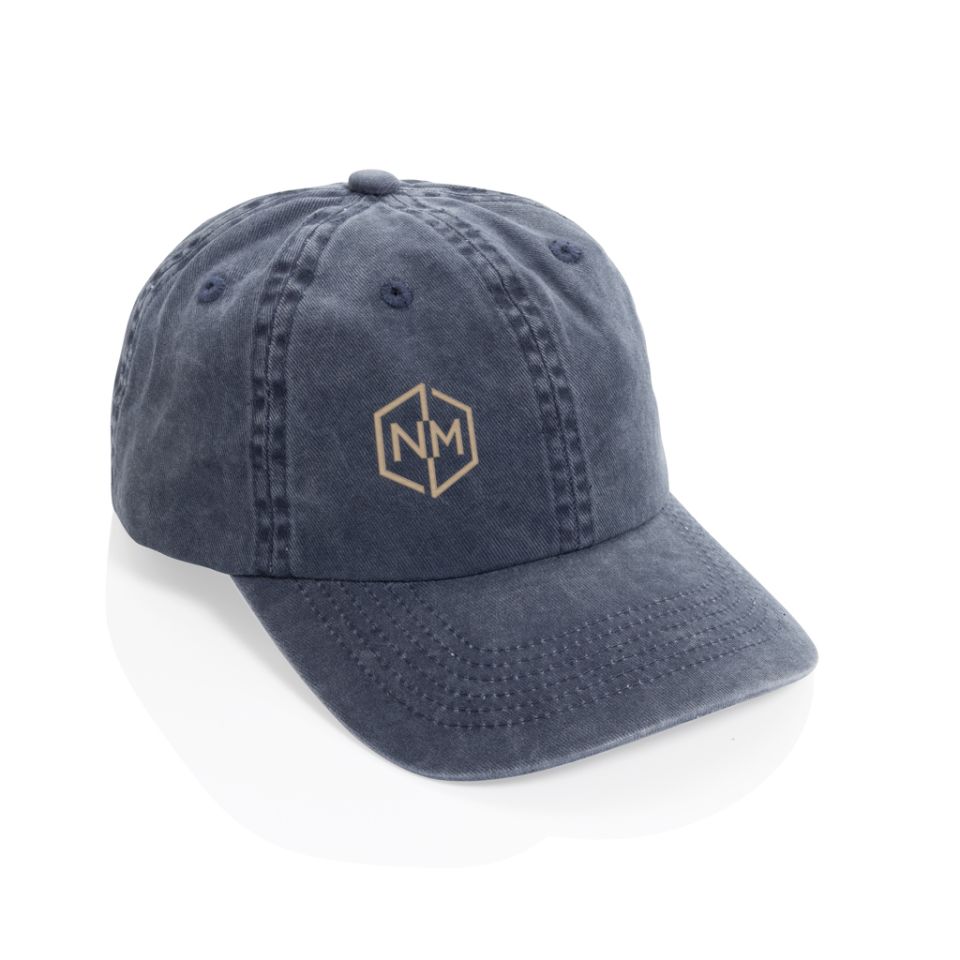 Casquette publicitaire à 6 panneaux en coton sergé délavée BEAU AWARE™