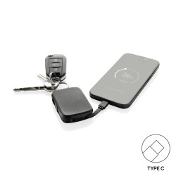 Porte-clés publicitaire powerbank 2000mAh et câbles intégrés Nexo RCS