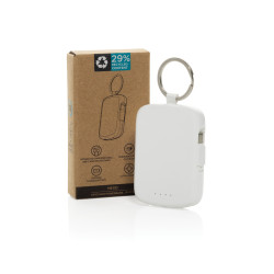 Porte-clés publicitaire powerbank 2000mAh et câbles intégrés Nexo RCS