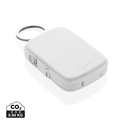 Porte-clés publicitaire powerbank 2000mAh et câbles intégrés Nexo RCS
