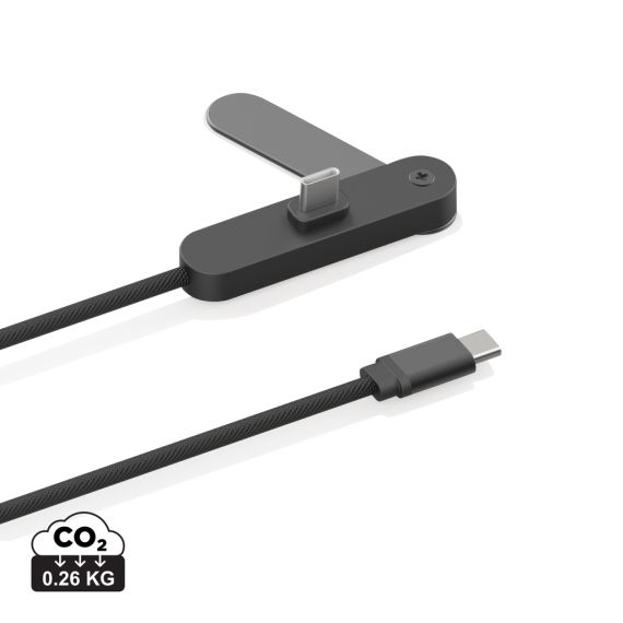 Câble publicitaire Aluvia RCS 65W PD avec support de téléphone réglable
