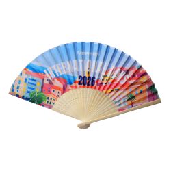 Éventail bambou et tissus personnalisable quadrichromie Express fabriqué en Europe