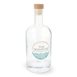 Bouteille en verre 1000 ml personnalisée en quadri