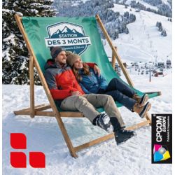 Chilienne géante publicitaire en bois personnalisation totale XXL