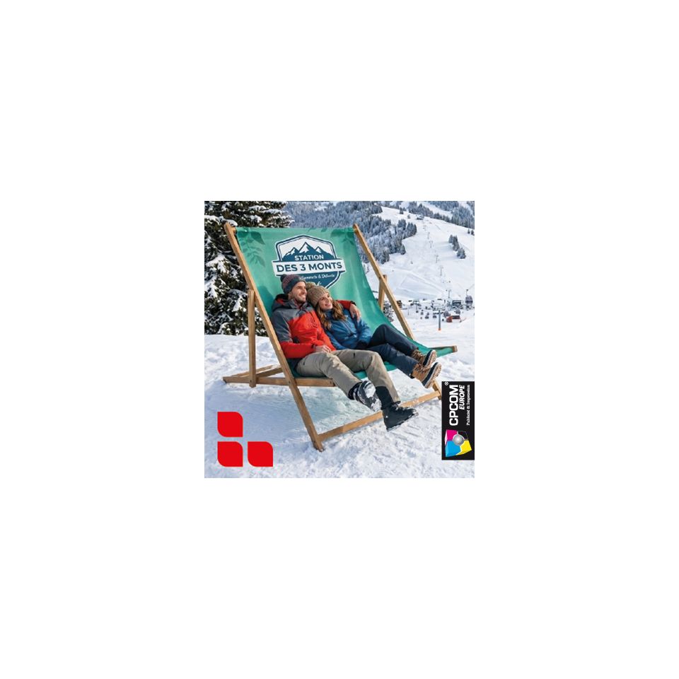 Chilienne géante publicitaire en bois personnalisation totale XXL