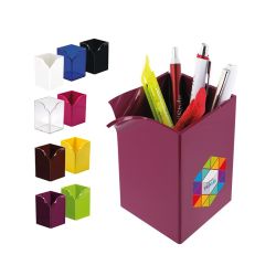 Pot à crayon personnalisé fabriqué en France Carré