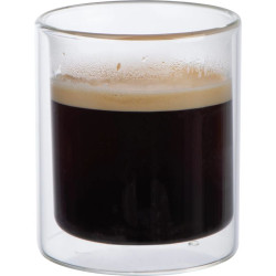 Tasse à cappucino personnalisée en verre double paroi 200 ml