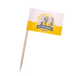 Mini Pique drapeau cocktail personnalisé 70 mm Fabriqué en Europe