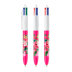 StyloBIC® personnalisable fabriqué en France 4 couleurs Rose