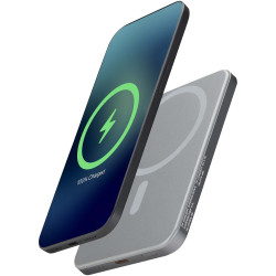 Batterie externe publicitaire magnétique Avis 5000 mAh en aluminium recyclé RCS