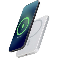 Batterie externe publicitaire magnétique Avis 5000 mAh en aluminium recyclé RCS